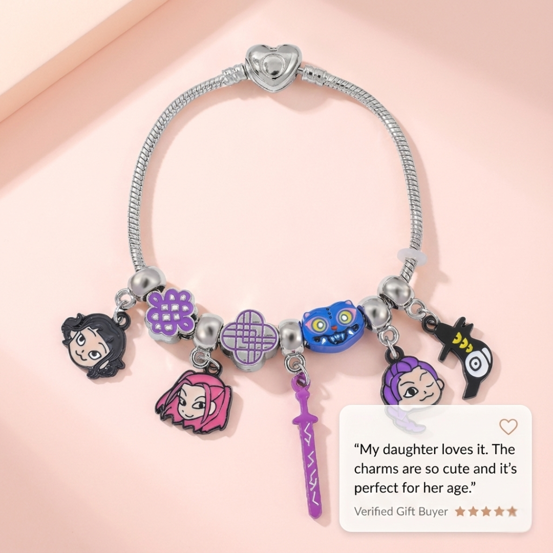 KPop Demon Hunters-Inspired Charm Bracelet